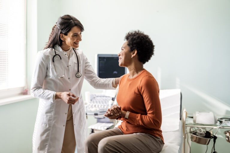 doctor delivering excellent healthcare outcome